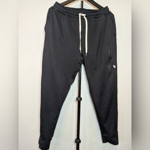 Vuori Men M (30x27) Sunday Performance Jogger Pants  Black Stretch Athleisure